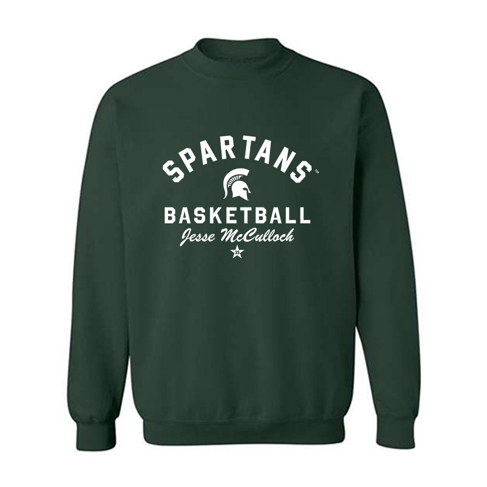 Michigan State - NCAA Men's Basketball : Jesse McCulloch - Classic Shersey Crewneck Sweatshirt-0