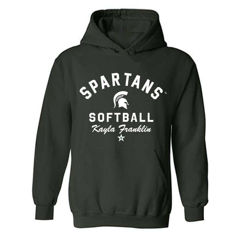 Michigan State - NCAA Softball : Kayla Franklin - Classic Shersey Hooded Sweatshirt-0