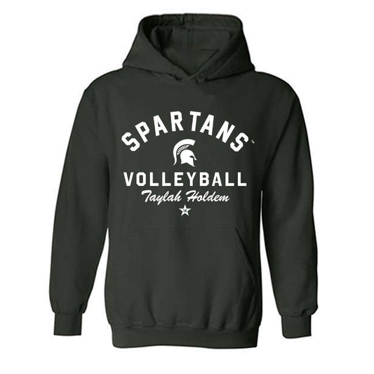 Michigan State - NCAA Women's Volleyball : Taylah Holdem - Classic Shersey Hooded Sweatshirt-0