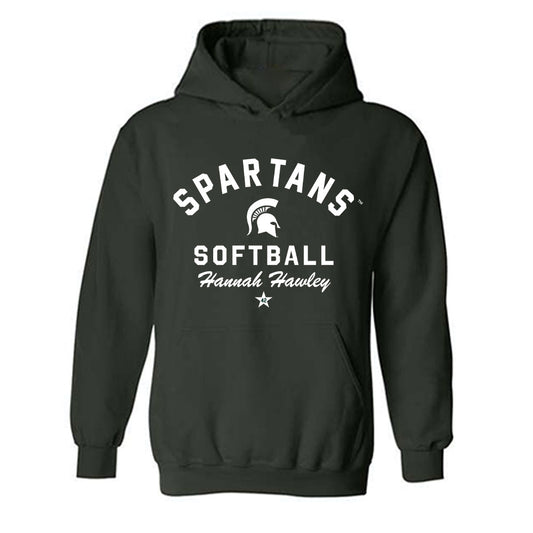 Michigan State - NCAA Softball : Hannah Hawley - Classic Shersey Hooded Sweatshirt-0