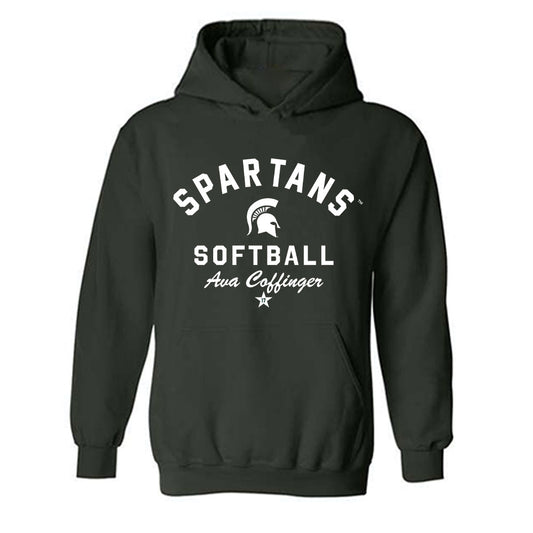 Michigan State - NCAA Softball : Ava Coffinger - Classic Shersey Hooded Sweatshirt-0