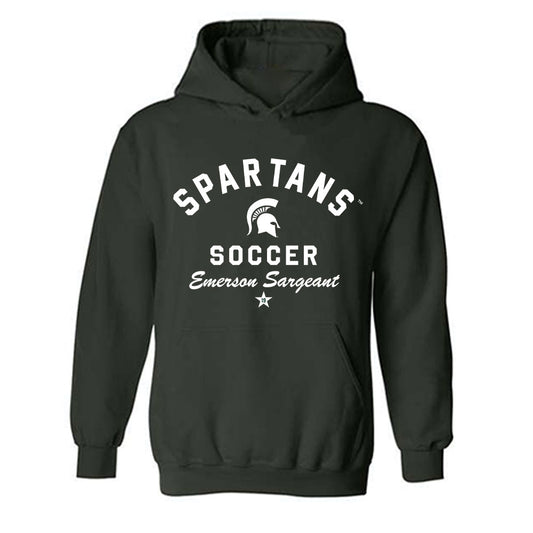 Michigan State - NCAA Women's Soccer : Emerson Sargeant - Classic Shersey Hooded Sweatshirt-0