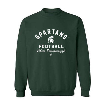 Michigan State - NCAA Football : Chris Piwowarczyk - Classic Shersey Crewneck Sweatshirt-1
