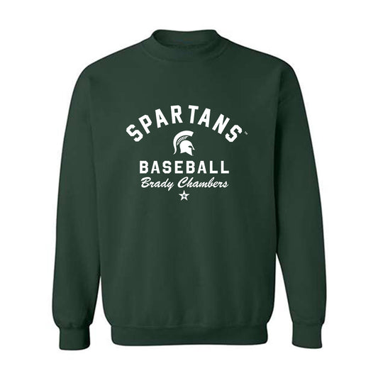 Michigan State - NCAA Baseball : Brady Chambers - Classic Shersey Crewneck Sweatshirt-0
