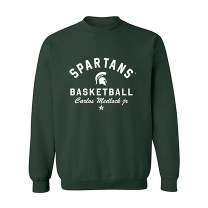 Michigan State - NCAA Men's Basketball : Carlos Medlock jr - Classic Shersey Crewneck Sweatshirt-1