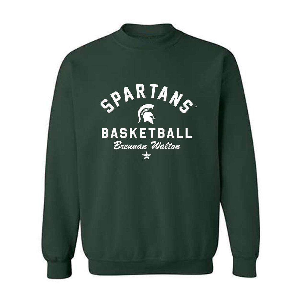 Michigan State - NCAA Men's Basketball : Brennan Walton - Classic Shersey Crewneck Sweatshirt-1