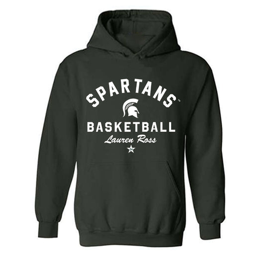 Michigan State - NCAA Women's Basketball : Lauren Ross - Classic Shersey Hooded Sweatshirt-0