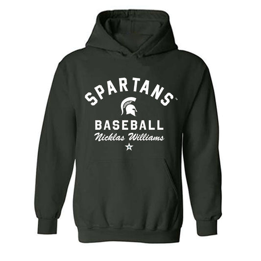 Michigan State - NCAA Baseball : Nicklas Williams - Classic Shersey Hooded Sweatshirt-0
