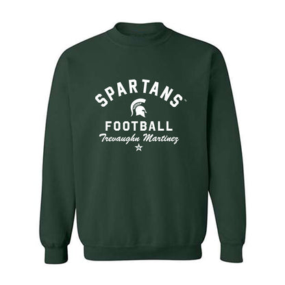 Michigan State - NCAA Football : Trevaughn Martinez - Classic Shersey Crewneck Sweatshirt-1