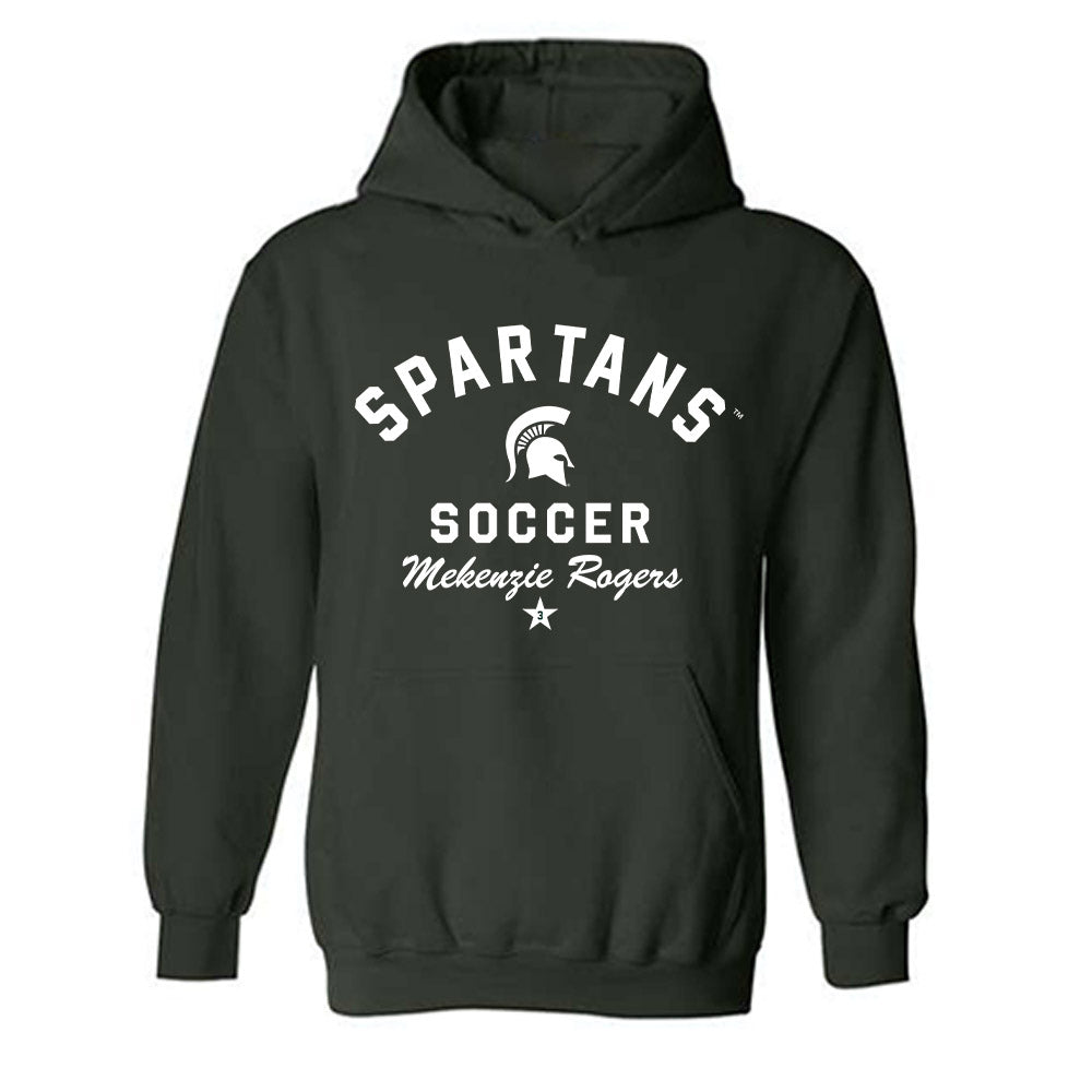 Michigan State - NCAA Women's Soccer : Mekenzie Rogers - Classic Shersey Hooded Sweatshirt-1