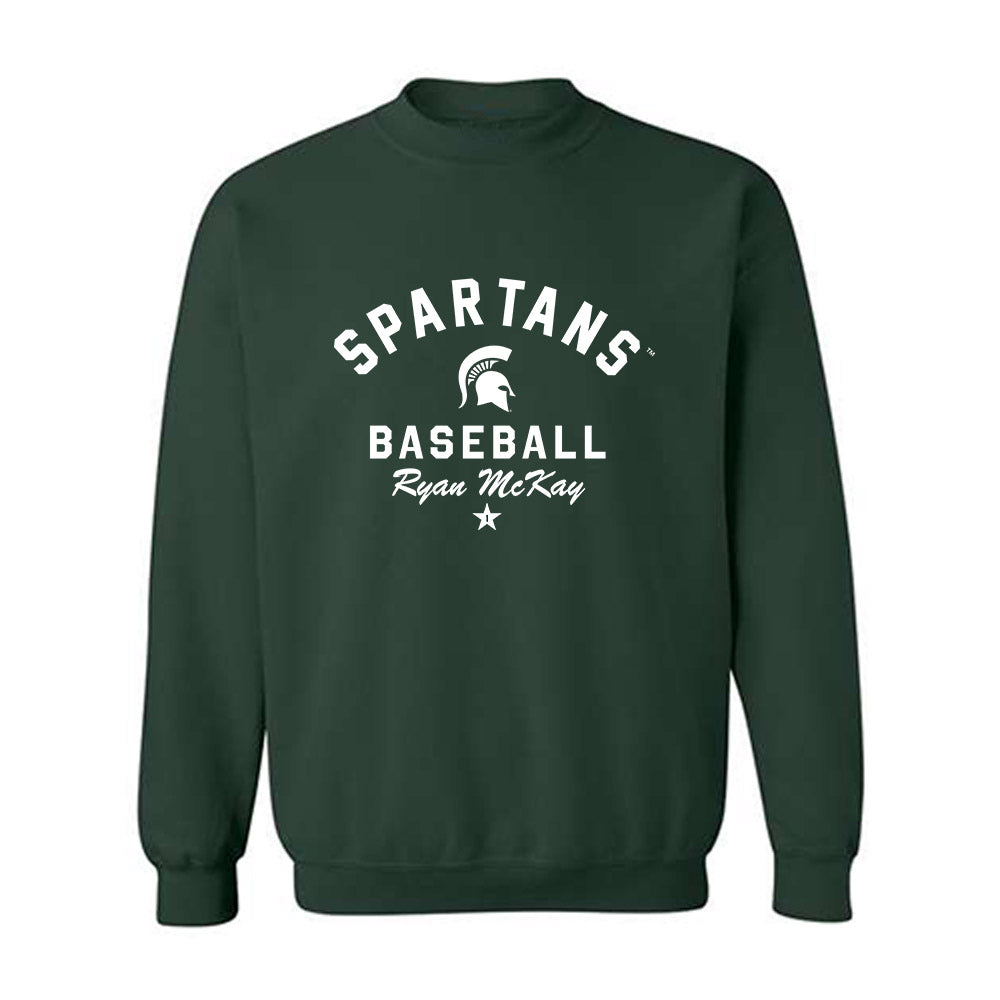 Michigan State - NCAA Baseball : Ryan McKay - Classic Shersey Crewneck Sweatshirt-0