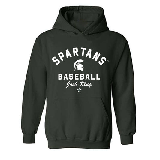 Michigan State - NCAA Baseball : Josh Klug - Classic Shersey Hooded Sweatshirt-0