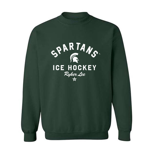 Michigan State - NCAA Men's Ice Hockey : Ryker Lee - Classic Shersey Crewneck Sweatshirt-0