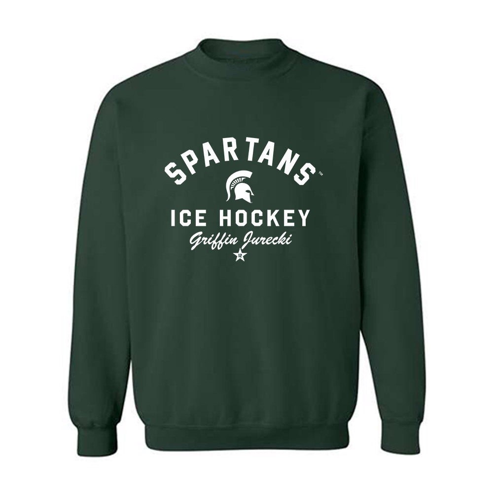 Michigan State - NCAA Men's Ice Hockey : Griffin Jurecki - Classic Shersey Crewneck Sweatshirt-0