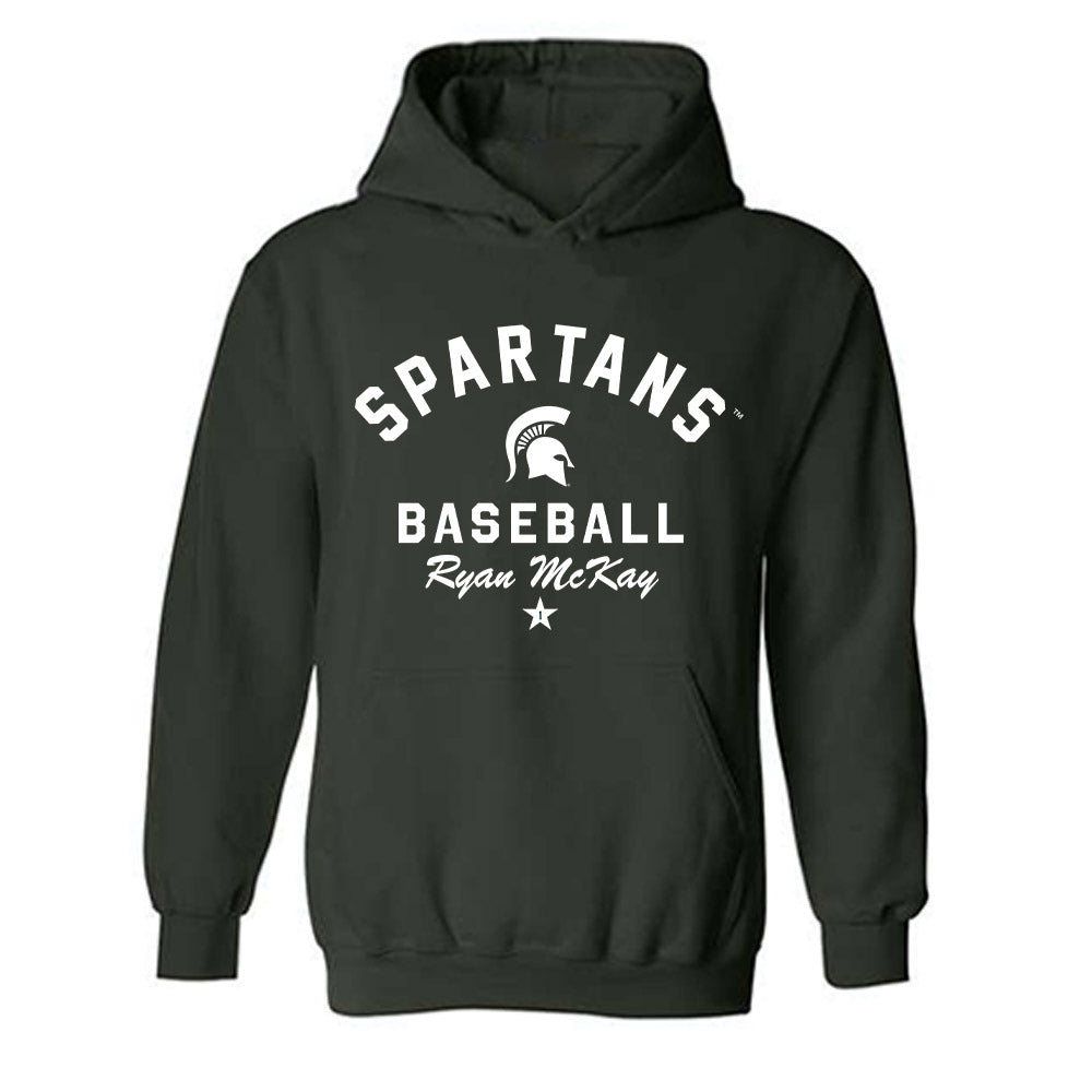 Michigan State - NCAA Baseball : Ryan McKay - Classic Shersey Hooded Sweatshirt-0