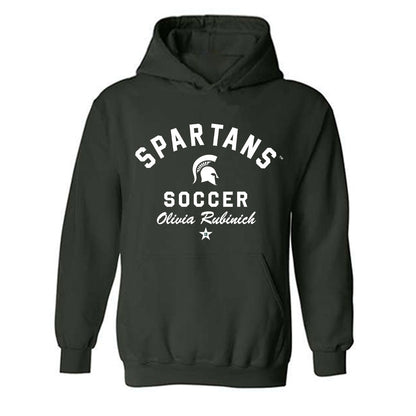 Michigan State - NCAA Women's Soccer : Olivia Rubinich - Classic Shersey Hooded Sweatshirt-1