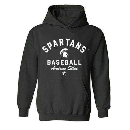 Michigan State - NCAA Baseball : Andrew Siler - Classic Shersey Hooded Sweatshirt-0
