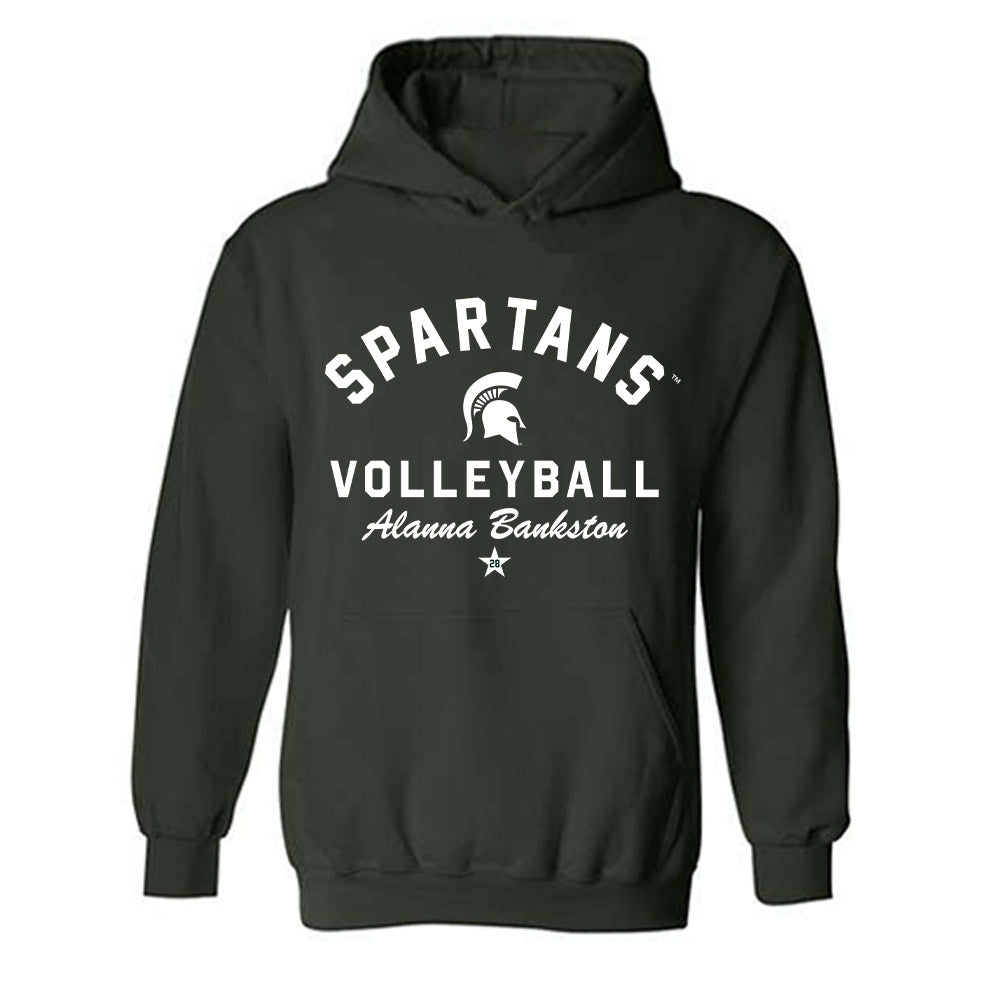 Michigan State - NCAA Women's Volleyball : Alanna Bankston - Classic Shersey Hooded Sweatshirt-1