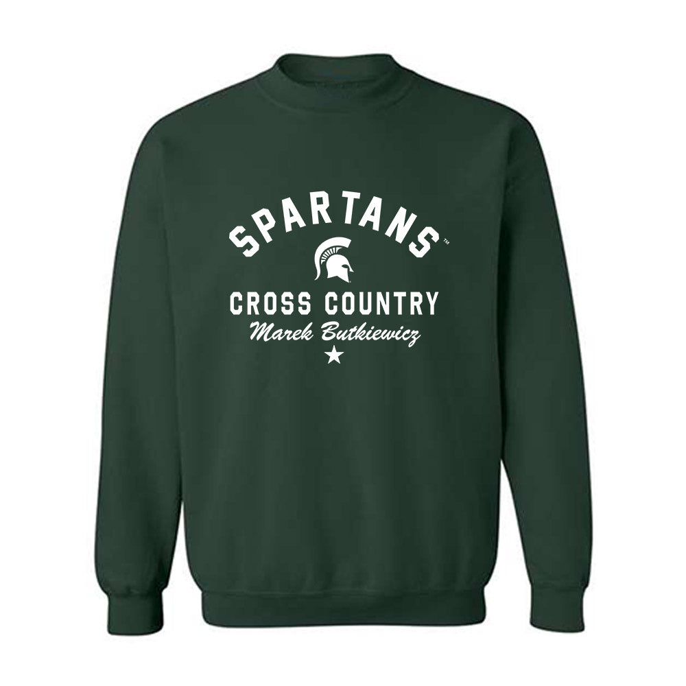 Michigan State - NCAA Men's Cross Country : Marek Butkiewicz - Classic Shersey Crewneck Sweatshirt-0