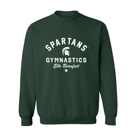 Michigan State - NCAA Women's Gymnastics : Elle Beaufait - Classic Shersey Crewneck Sweatshirt-0