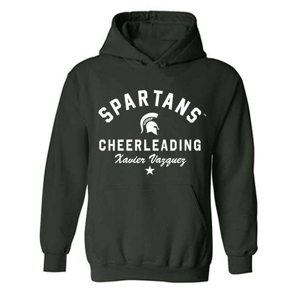 Michigan State - NCAA Cheerleading : Xavier Vazquez - Classic Shersey Hooded Sweatshirt-0