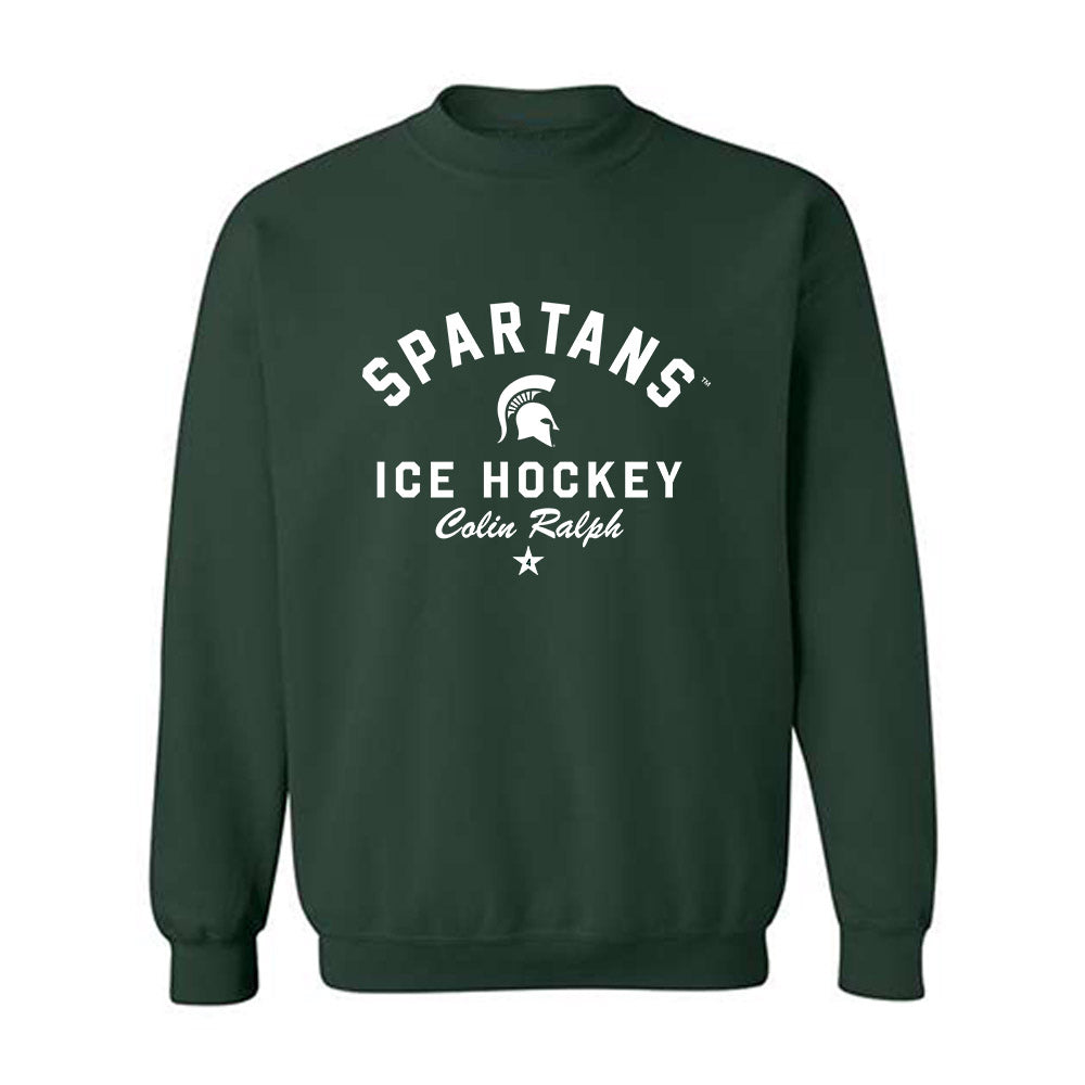 Michigan State - NCAA Men's Ice Hockey : Colin Ralph - Classic Shersey Crewneck Sweatshirt-0