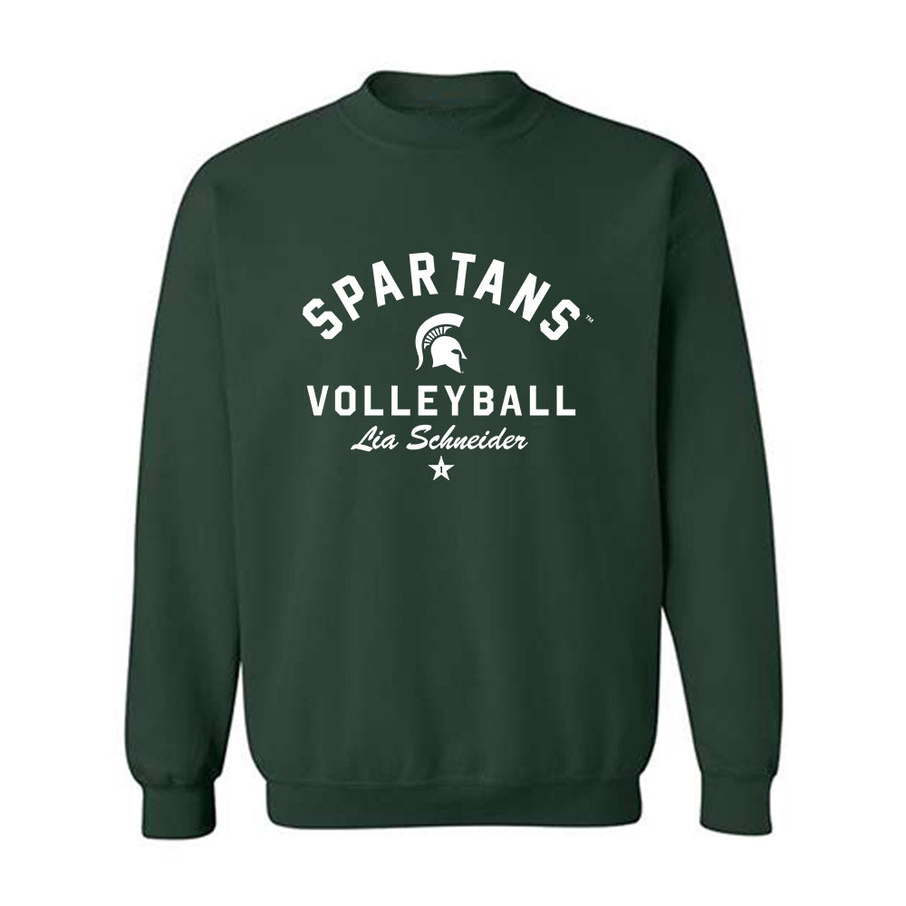 Michigan State - NCAA Women's Volleyball : Lia Schneider - Classic Shersey Crewneck Sweatshirt-0