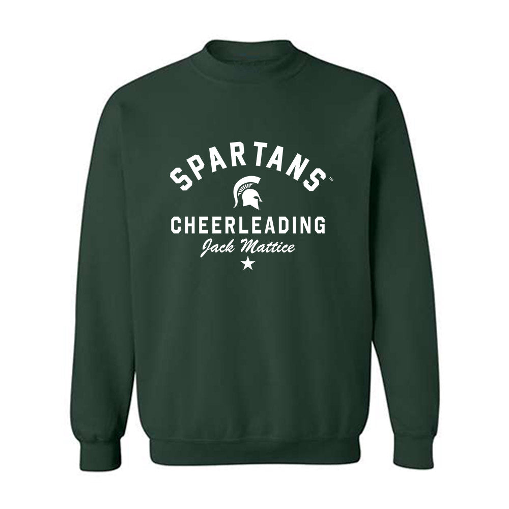 Michigan State - NCAA Cheerleading : Jack Mattice - Classic Shersey Crewneck Sweatshirt-1
