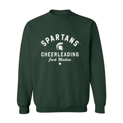 Michigan State - NCAA Cheerleading : Jack Mattice - Classic Shersey Crewneck Sweatshirt-1