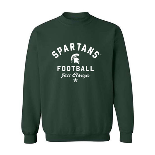 Michigan State - NCAA Football : Jace Clarizio - Classic Shersey Crewneck Sweatshirt-0