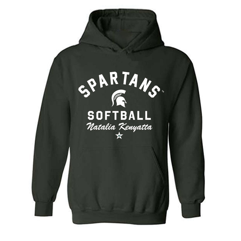 Michigan State - NCAA Softball : Natalia Kenyatta - Classic Shersey Hooded Sweatshirt-0