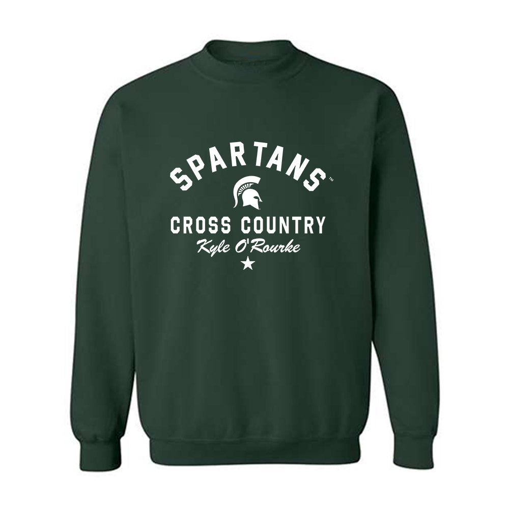 Michigan State - NCAA Men's Cross Country : Kyle O'Rourke - Classic Shersey Crewneck Sweatshirt-0