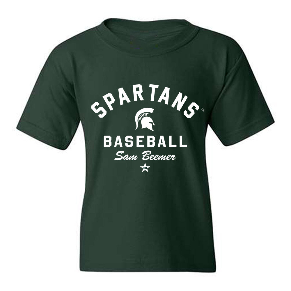 Michigan State - NCAA Baseball : Sam Beemer - Classic Shersey Youth T-Shirt-0