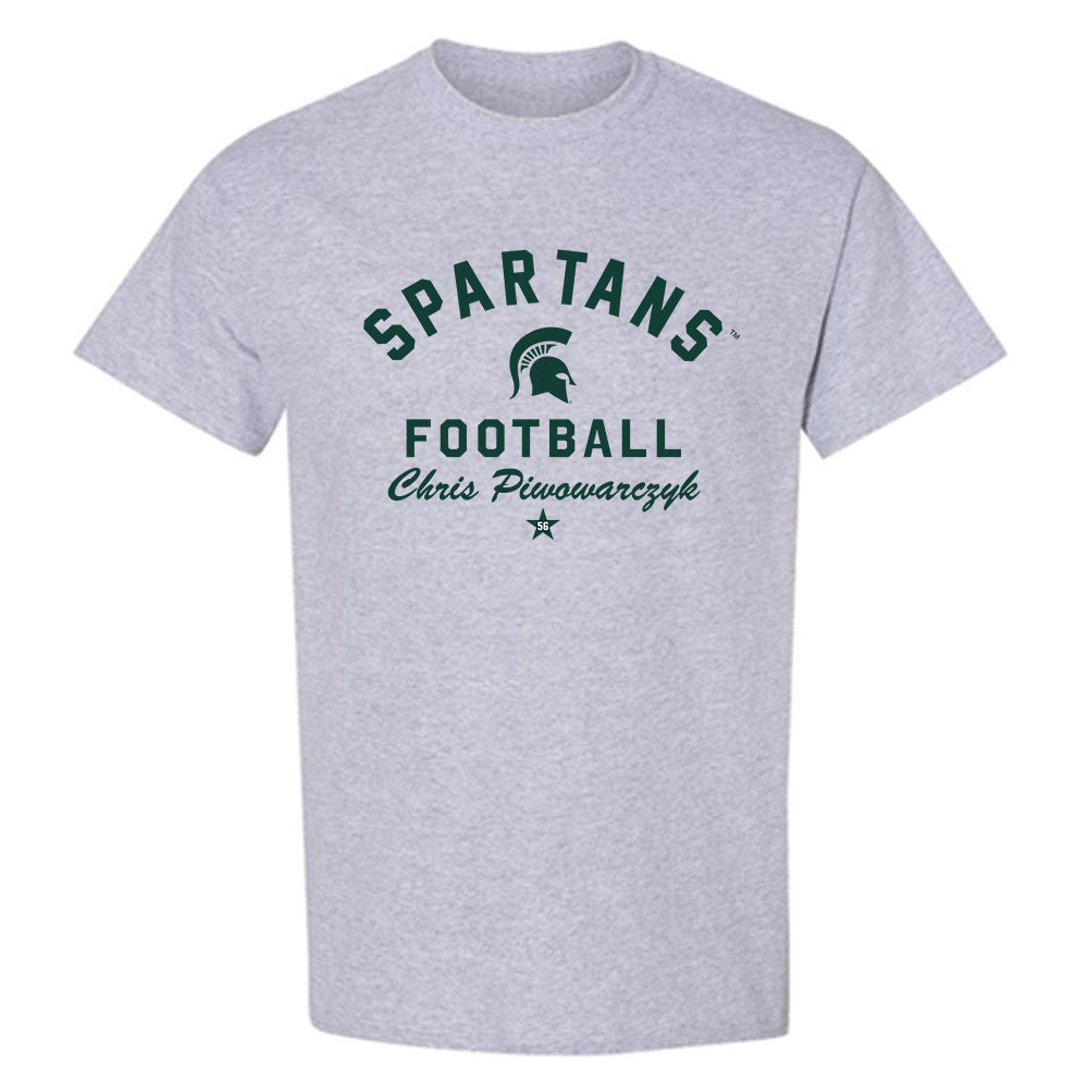 Michigan State - NCAA Football : Chris Piwowarczyk - T-Shirt-0
