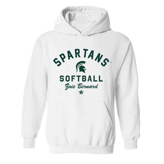 Michigan State - NCAA Softball : Zoie Bernard - Classic Shersey Hooded Sweatshirt-0