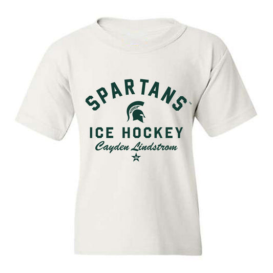 Michigan State - NCAA Men's Ice Hockey : Cayden Lindstrom - Classic Shersey Youth T-Shirt-0