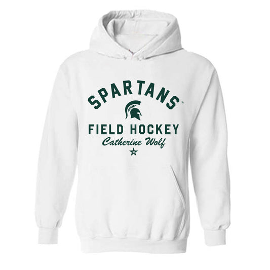 Michigan State - NCAA Women's Field Hockey : Catherine Wolf - Classic Shersey Hooded Sweatshirt-0