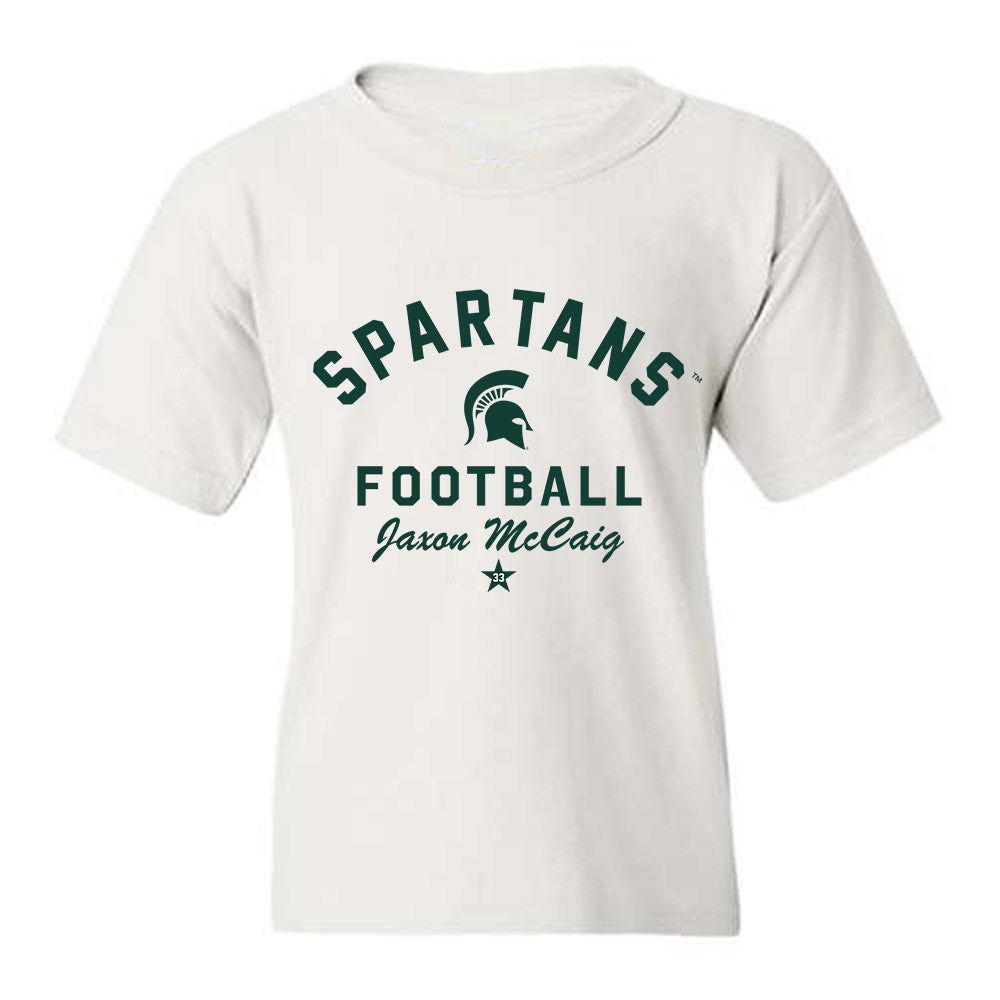 Michigan State - NCAA Football : Jaxon McCaig - Classic Shersey Youth T-Shirt-0
