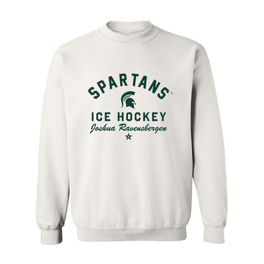 Michigan State - NCAA Men's Ice Hockey : Joshua Ravensbergen - Classic Shersey Crewneck Sweatshirt-0