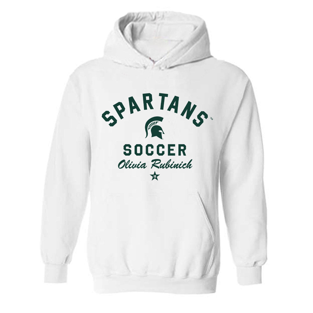 Michigan State - NCAA Women's Soccer : Olivia Rubinich - Classic Shersey Hooded Sweatshirt-0