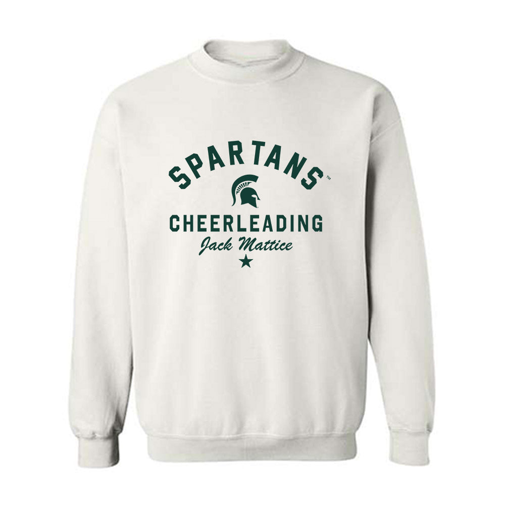 Michigan State - NCAA Cheerleading : Jack Mattice - Classic Shersey Crewneck Sweatshirt-0