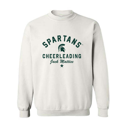 Michigan State - NCAA Cheerleading : Jack Mattice - Classic Shersey Crewneck Sweatshirt-0
