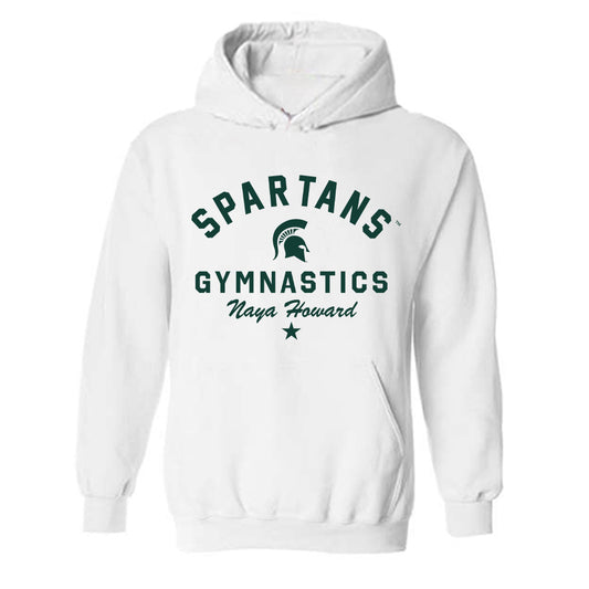 Michigan State - NCAA Women's Gymnastics : Naya Howard - Classic Shersey Hooded Sweatshirt-0