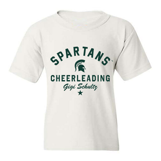 Michigan State - NCAA Cheerleading : Gigi Schultz - Classic Shersey Youth T-Shirt-0