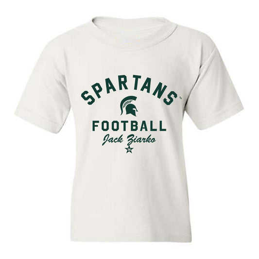 Michigan State - NCAA Football : Jack Ziarko - Classic Shersey Youth T-Shirt-0