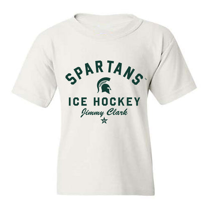 Michigan State - NCAA Men's Ice Hockey : Jimmy Clark - Classic Shersey Youth T-Shirt-0