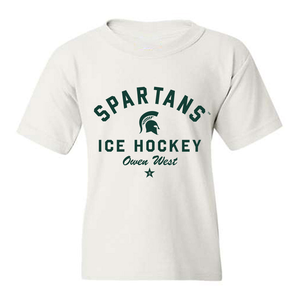 Michigan State - NCAA Men's Ice Hockey : Owen West - Classic Shersey Youth T-Shirt-0