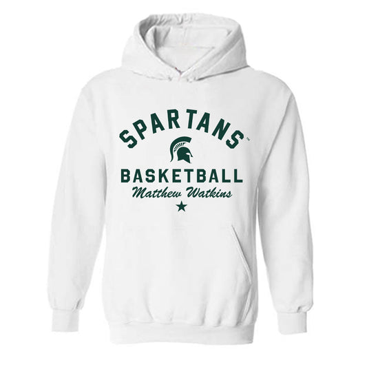 Michigan State - NCAA Men's Basketball : Matthew Watkins - Classic Shersey Hooded Sweatshirt-0