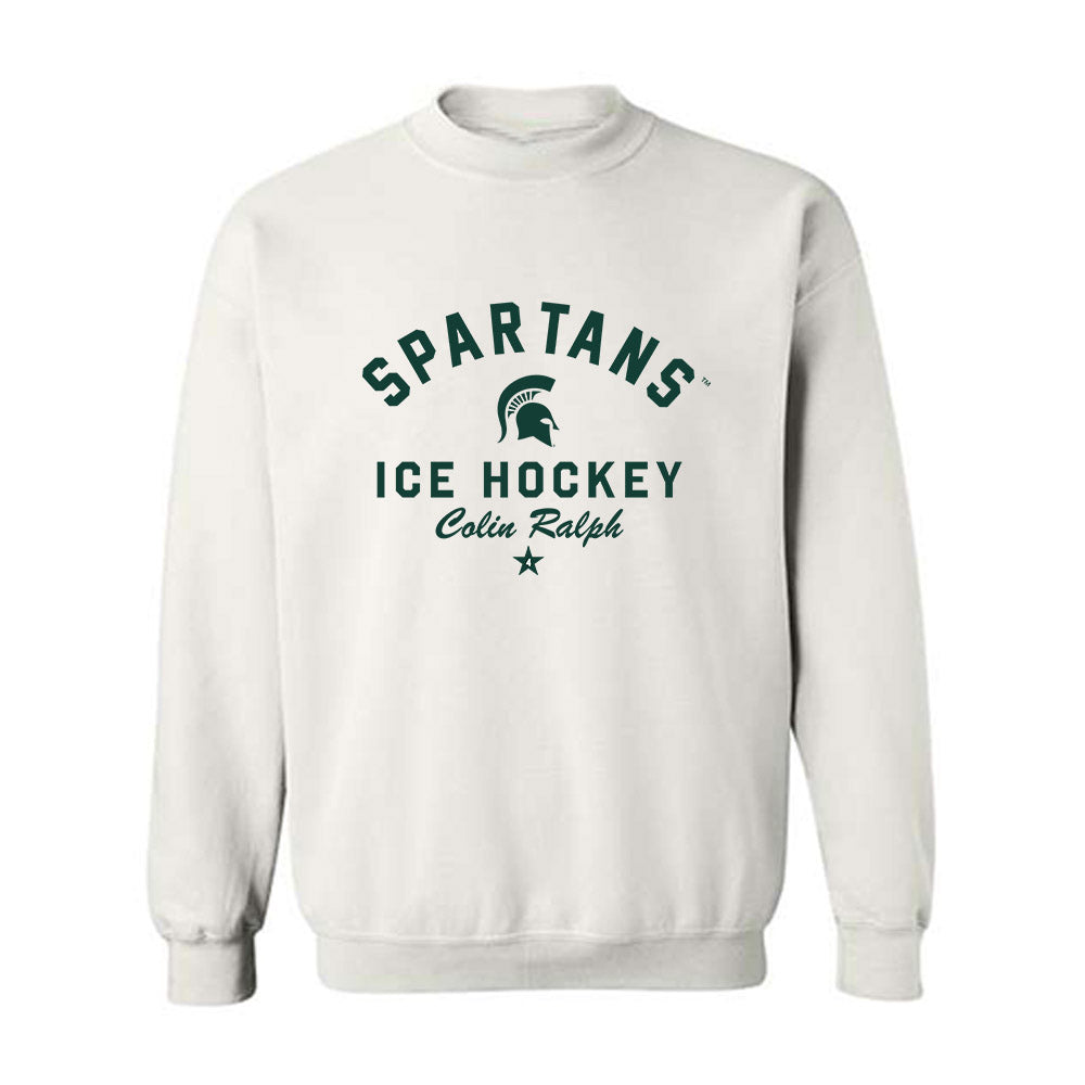 Michigan State - NCAA Men's Ice Hockey : Colin Ralph - Classic Shersey Crewneck Sweatshirt-0
