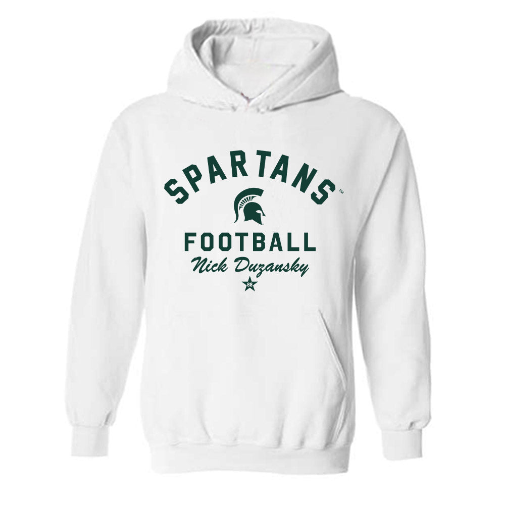 Michigan State - NCAA Football : Nick Duzansky - Classic Shersey Hooded Sweatshirt-0